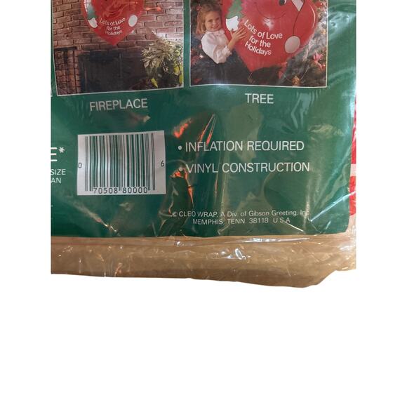 Giant Holiday Huggy Huggables Inflatable Heart New Old Stock Vintage Decor - Picture 5 of 6